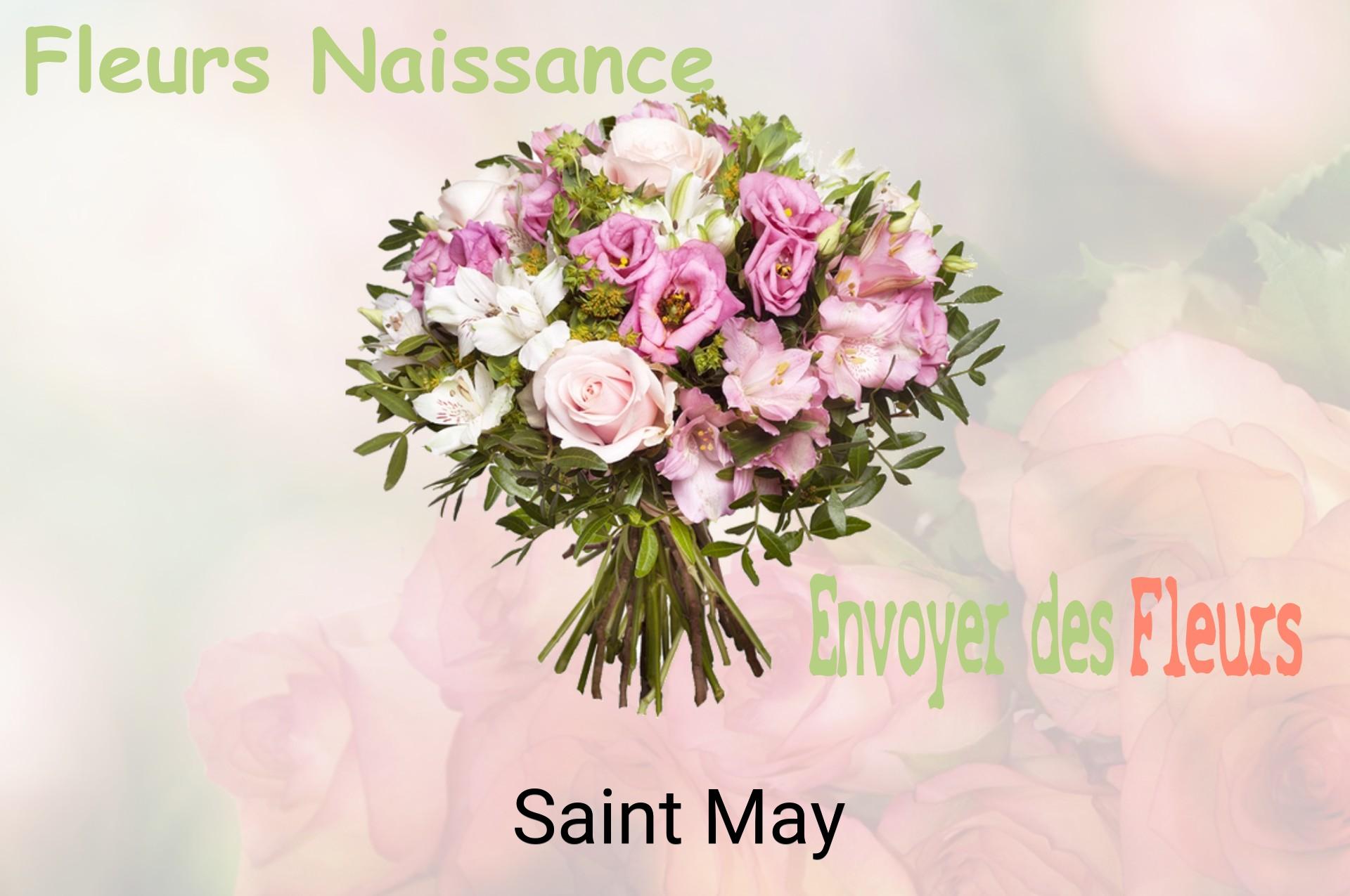 Bouquet de fleurs de naissance livré à Saint-May